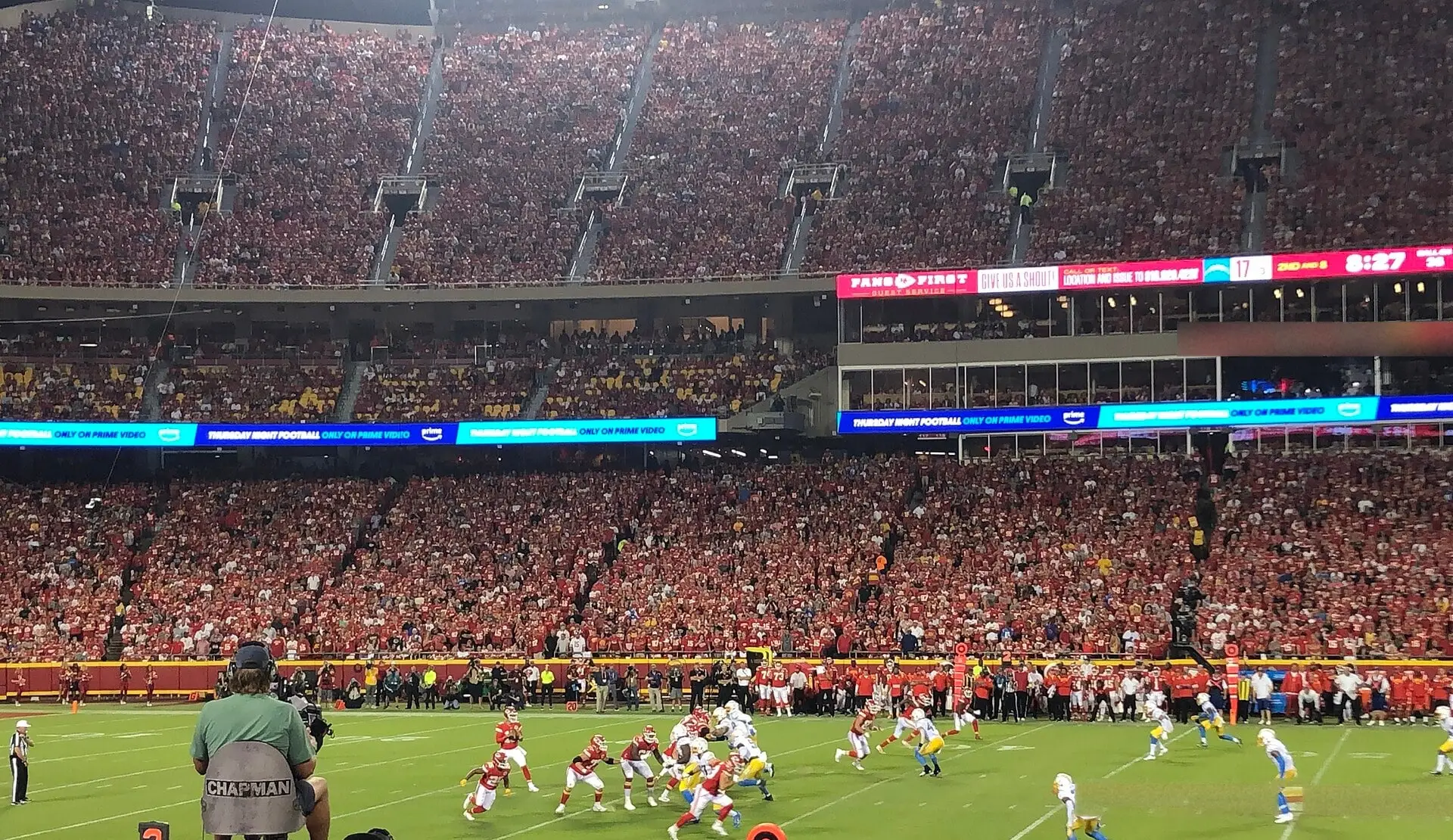 Arrowhead Stadium seating bowl during the Chargers at Chiefs game on September 15, 2022